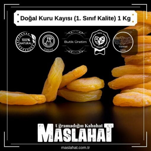Doğal Kuru Kayısı (1. Sınıf Kalite) 1 Kg-3