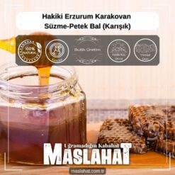 Hakiki Erzurum Karakovan Süzme-Petek Bal (Karışık)-2