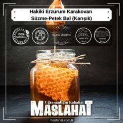 Hakiki Erzurum Karakovan Süzme-Petek Bal (Karışık)-4