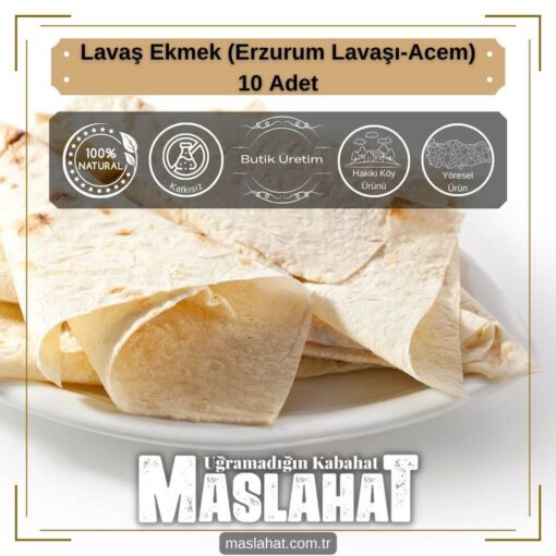 Lavaş Ekmek (Erzurum Lavaşı-Acem) 10 Adet-1