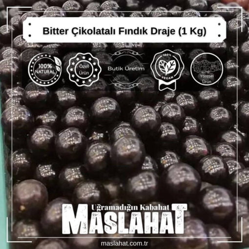 Bitter Çikolatalı Fındık Draje (1 Kg)-3