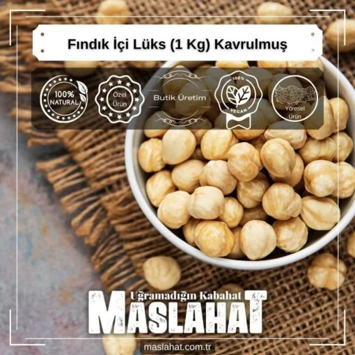 Fındık İçi Lüks (1 Kg) Kavrulmuş-1
