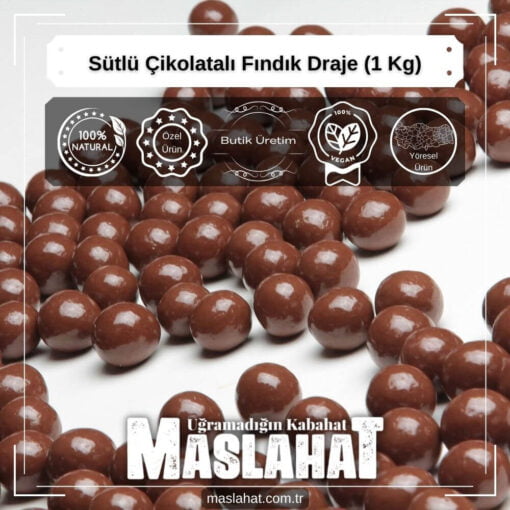Sütlü Çikolatalı Fındık Draje (1 Kg)-3