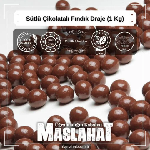 Sütlü Çikolatalı Fındık Draje (1 Kg)-3