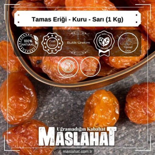 Tamas Eriği - Kuru - Sarı (1 Kg)-3