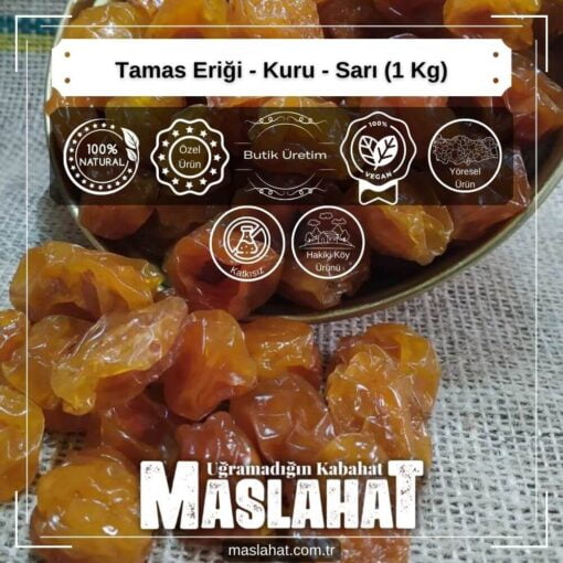 Tamas Eriği - Kuru - Sarı (1 Kg)-4