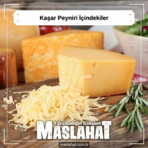 Kaşar Peyniri İçindekiler