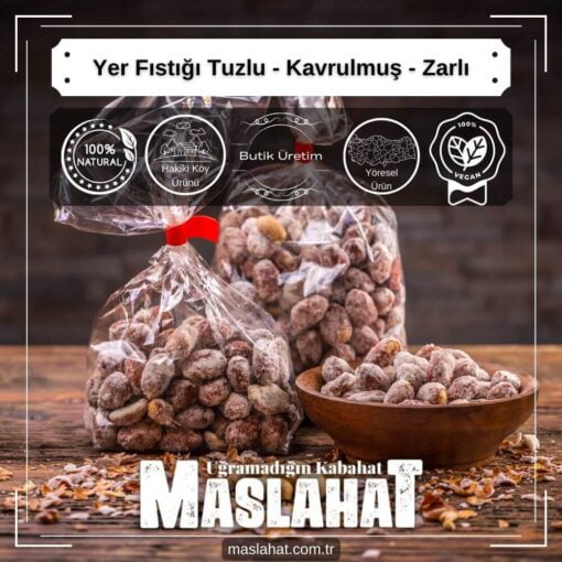 Yer Fıstığı Tuzlu - Kavrulmuş - Zarlı-4