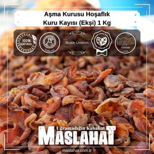 Aşma Kurusu Hoşaflık - Kuru Kayısı (Ekşi) 1 Kg-3