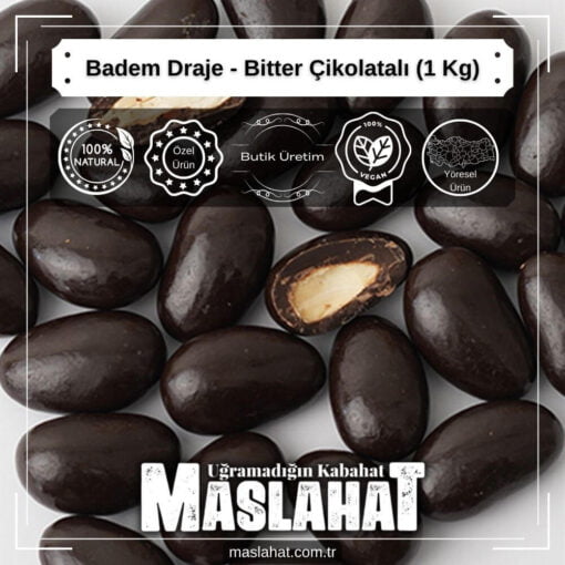 Badem Draje - Bitter Çikolatalı (1 Kg)-4