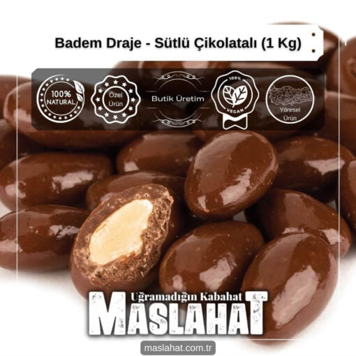 Badem Draje - Sütlü Çikolatalı (1 Kg)-4