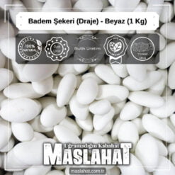 Badem Şekeri (Draje) - Beyaz (1 Kg)-1