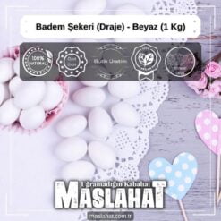 Badem Şekeri (Draje) - Beyaz (1 Kg)-4