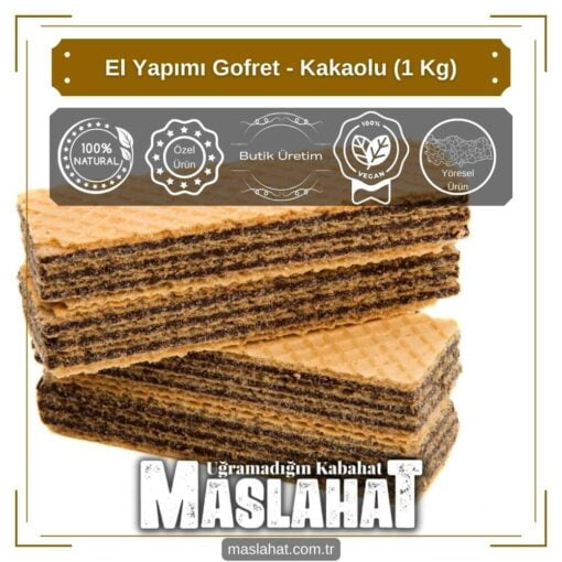 El Yapımı Gofret - Kakaolu (1 Kg)-1