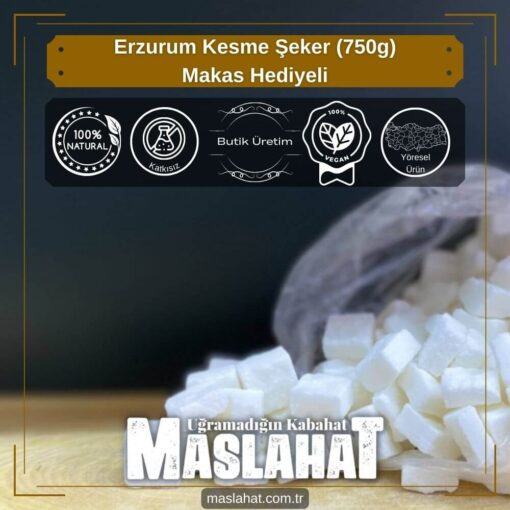 Erzurum Kesme Şeker (750g) Makas Hediyeli-1