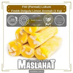 Fitil (Parmak) Lokum - Fındık Dolgulu Limon Aromalı (1 Kg)-1