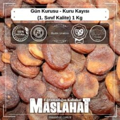 Gün Kurusu - Kuru Kayısı (1. Sınıf Kalite) 1 Kg-2