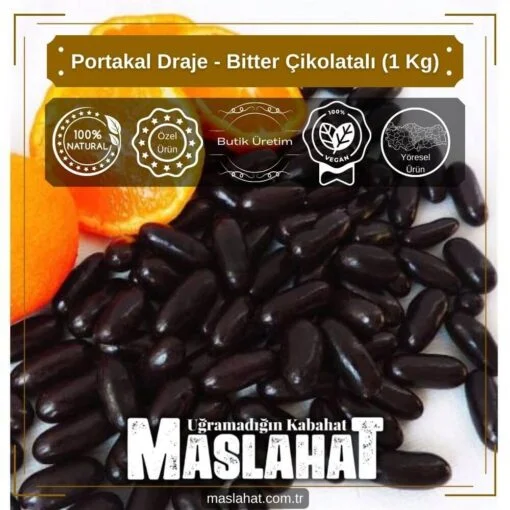 Portakal Draje - Bitter Çikolatalı (1 Kg)-4