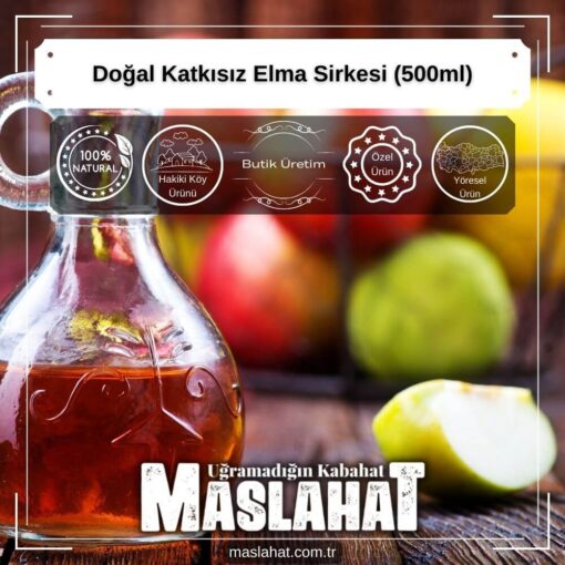 Doğal Katkısız Elma Sirkesi (500ml)-4