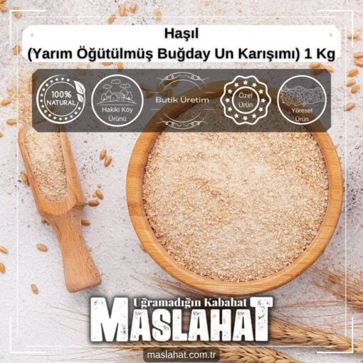 Haşıl (Yarım Öğütülmüş Buğday Un Karışımı) 1 Kg-3