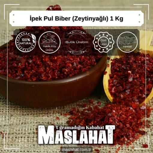 İpek Pul Biber (Zeytinyağlı) 1 Kg-1