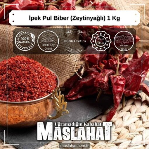 İpek Pul Biber (Zeytinyağlı) 1 Kg-3