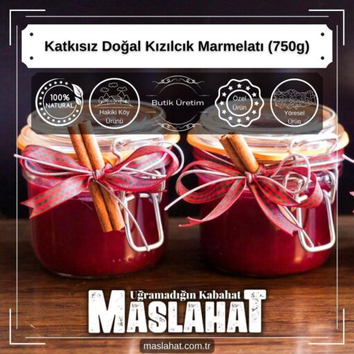 Katkısız Doğal Kızılcık Marmelatı (750g)-1