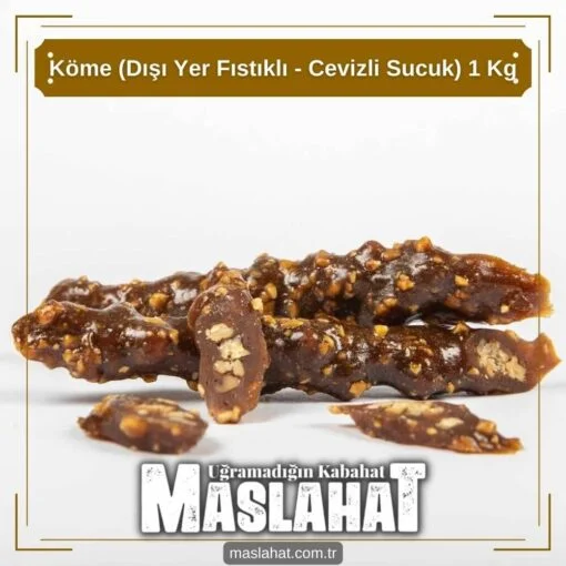 Köme (Dışı Yer Fıstıklı - Cevizli Sucuk) 1 Kg-2