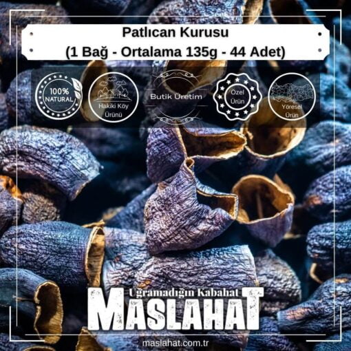 Patlıcan Kurusu (1 Bağ - Ortalama 135g - 44 Adet)-2