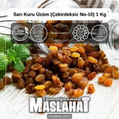 Sarı Kuru Üzüm (Çekirdeksiz No-10) 1 Kg-2