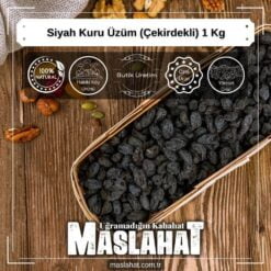 Siyah Kuru Üzüm (Çekirdekli) 1 Kg-2